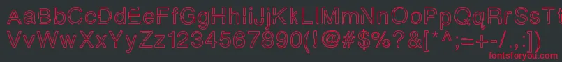 フォントSimplychalky – 黒い背景に赤い文字