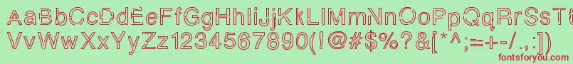 Simplychalky Font – Red Fonts on Green Background