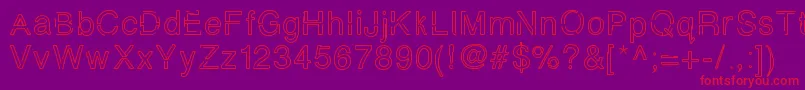 Simplychalky Font – Red Fonts on Purple Background