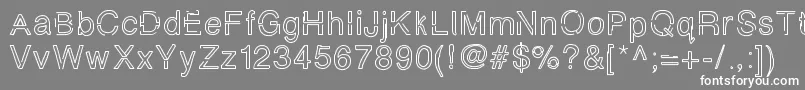 フォントSimplychalky – 灰色の背景に白い文字