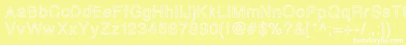 Simplychalky Font – White Fonts on Yellow Background