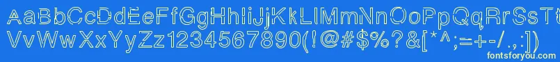 Simplychalky Font – Yellow Fonts on Blue Background