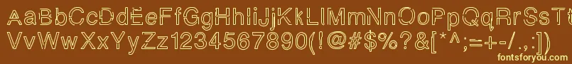 Simplychalky Font – Yellow Fonts on Brown Background