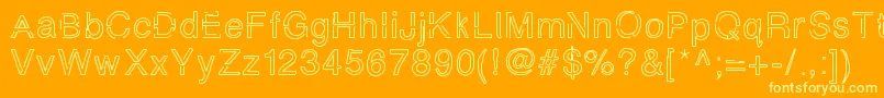 Simplychalky Font – Yellow Fonts on Orange Background