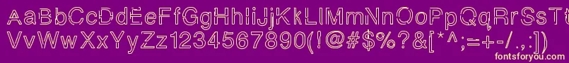 Simplychalky Font – Yellow Fonts on Purple Background