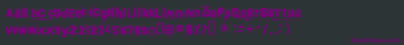 Awaken ffy Font – Purple Fonts on Black Background