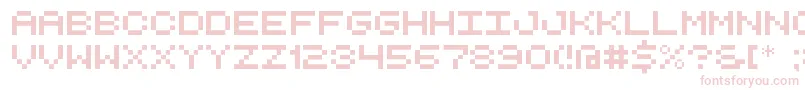 RetroComputerDemo Font – Pink Fonts on White Background