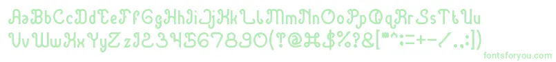 GreenAvocado Font – Green Fonts on White Background