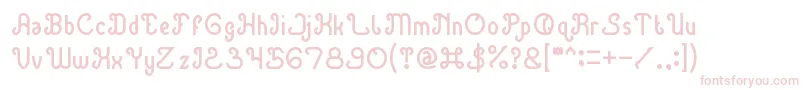 GreenAvocado Font – Pink Fonts on White Background