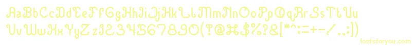 GreenAvocado-Schriftart – Gelbe Schriften