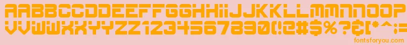 Esp Font – Orange Fonts on Pink Background