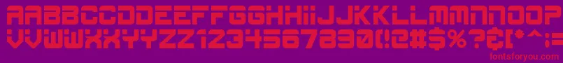 Esp Font – Red Fonts on Purple Background