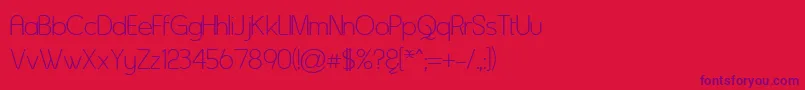 Asenine ffy Font – Purple Fonts on Red Background