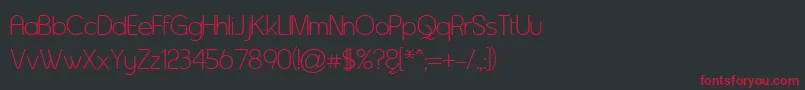 Asenine ffy Font – Red Fonts on Black Background