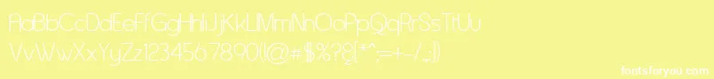 Asenine ffy Font – White Fonts on Yellow Background