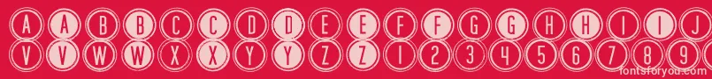 BackspacerTributeToPearlJam Font – Pink Fonts on Red Background