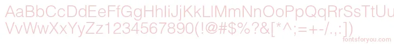 Helioslightc Font – Pink Fonts on White Background