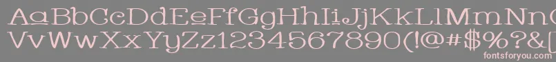 WhackadooUpperWide Font – Pink Fonts on Gray Background
