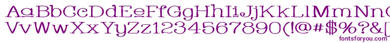WhackadooUpperWide-fontti – violetit fontit valkoisella taustalla
