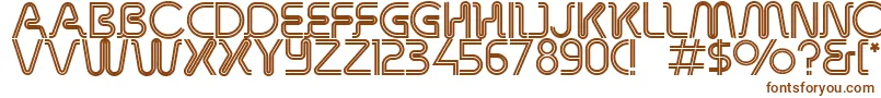 RetroStereoThin Font – Brown Fonts