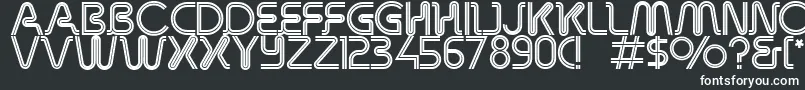 RetroStereoThin Font – White Fonts