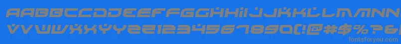 Battlefieldv4semital Font – Gray Fonts on Blue Background