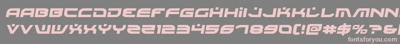 Battlefieldv4semital-Schriftart – Rosa Schriften auf grauem Hintergrund