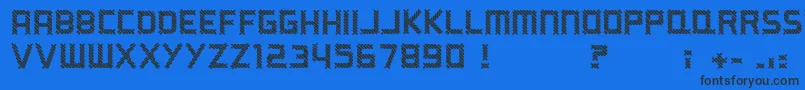 Шрифт ARippingYarn – чёрные шрифты на синем фоне