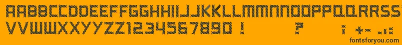 ARippingYarn Font – Black Fonts on Orange Background