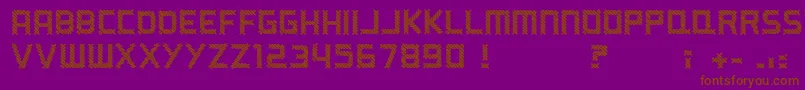 ARippingYarn Font – Brown Fonts on Purple Background