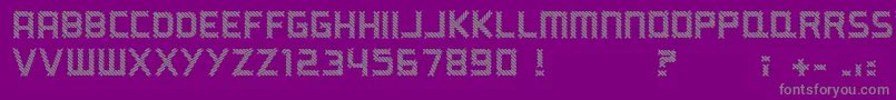 fuente ARippingYarn – Fuentes Grises Sobre Fondo Morado