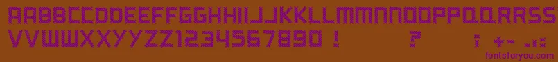 ARippingYarn Font – Purple Fonts on Brown Background