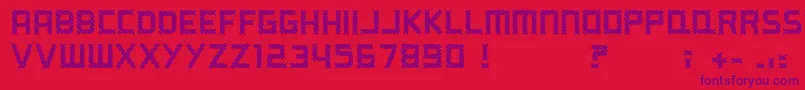 ARippingYarn Font – Purple Fonts on Red Background