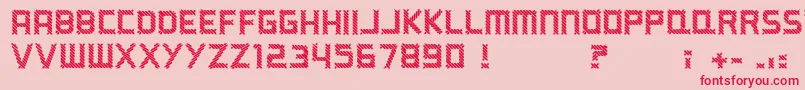 ARippingYarn Font – Red Fonts on Pink Background