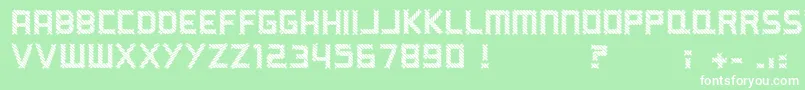 ARippingYarn Font – White Fonts on Green Background