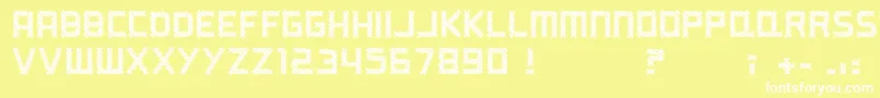 ARippingYarn Font – White Fonts on Yellow Background