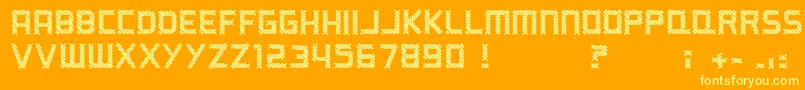 Police ARippingYarn – polices jaunes sur fond orange