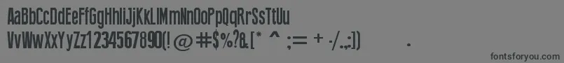 PressFeeling Font – Black Fonts on Gray Background