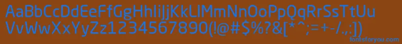 NeoSansCyrRegular Font – Blue Fonts on Brown Background