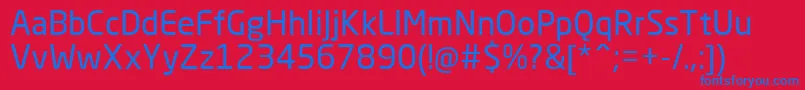 NeoSansCyrRegular Font – Blue Fonts on Red Background