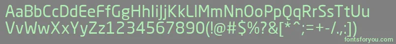 NeoSansCyrRegular Font – Green Fonts on Gray Background