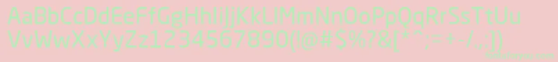 NeoSansCyrRegular Font – Green Fonts on Pink Background