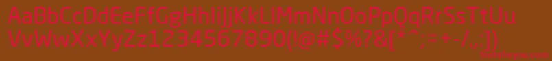NeoSansCyrRegular Font – Red Fonts on Brown Background