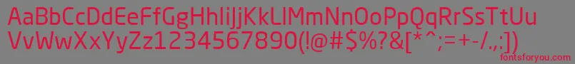 NeoSansCyrRegular Font – Red Fonts on Gray Background
