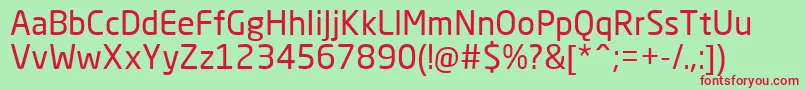 NeoSansCyrRegular Font – Red Fonts on Green Background