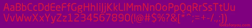 NeoSansCyrRegular Font – Red Fonts on Purple Background