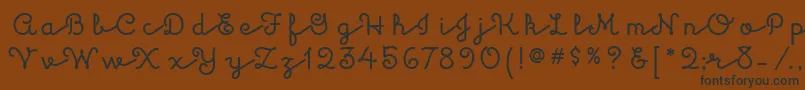 KulukundisitcTt Font – Black Fonts on Brown Background
