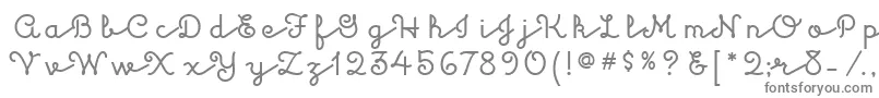 KulukundisitcTt Font – Gray Fonts on White Background