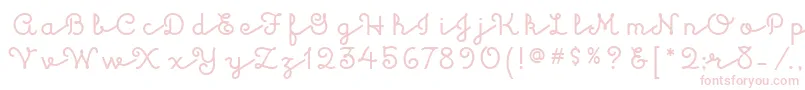 KulukundisitcTt Font – Pink Fonts on White Background