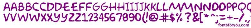 AkbarPlain Font – Purple Fonts on White Background